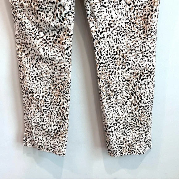 Pebble Print Slim Ankle Pants