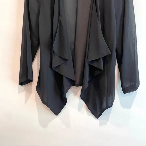 Sheer Open Front Cardigan