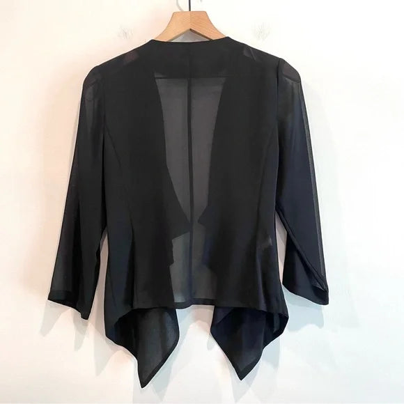 Sheer Open Front Cardigan