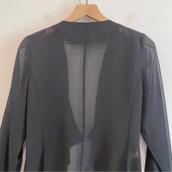 Sheer Open Front Cardigan