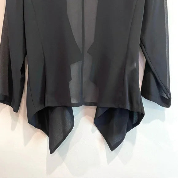 Sheer Open Front Cardigan