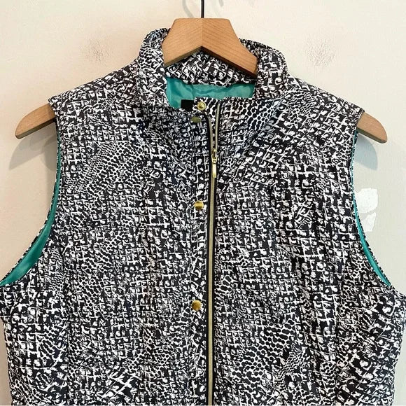 Patterned Puff Vest