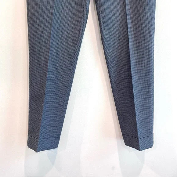 Houndstooth Cuff Hem Pants