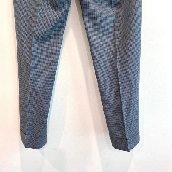 Houndstooth Cuff Hem Pants