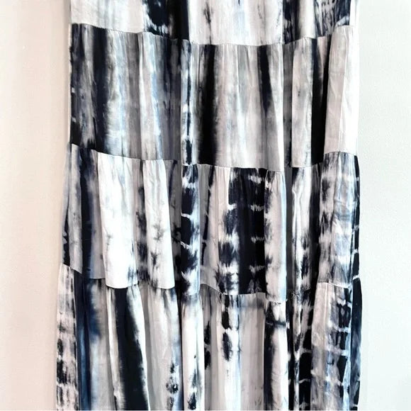 Tie Dye Tiered Maxi Dress