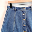Button Down Jean Skirt-3