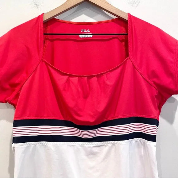 Colorblock Short Sleeve Tennis Top