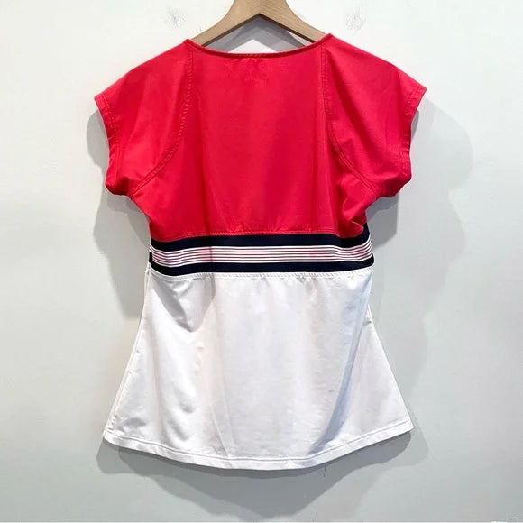 Colorblock Short Sleeve Tennis Top