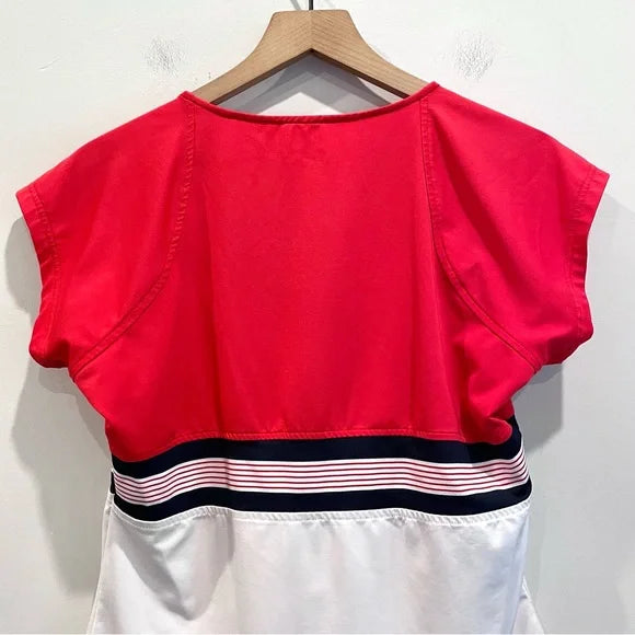 Colorblock Short Sleeve Tennis Top