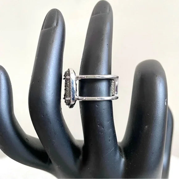 Silver Double Band Ring