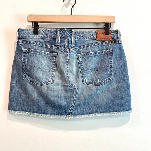 Denim Jean Mini Skirt