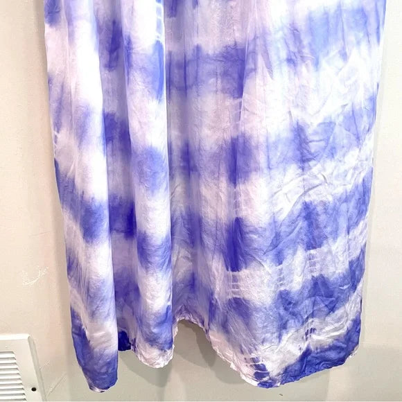 Silk Tie Dye Maxi Dress