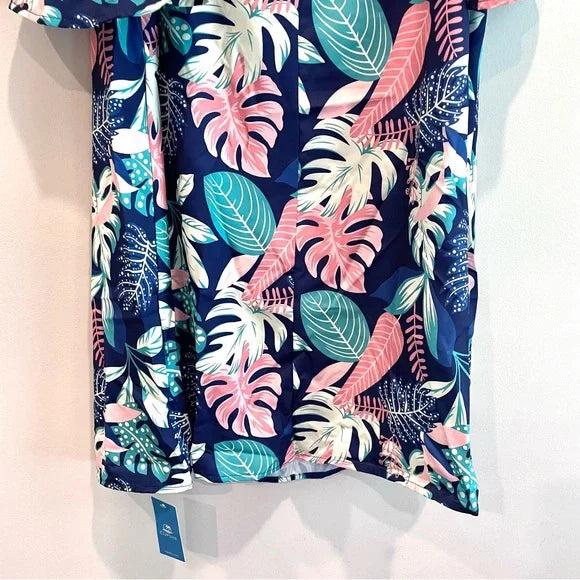 Cold Shoulder Tropical Dress