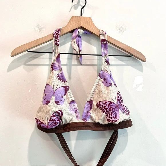 Butterfly Halter Swim Top