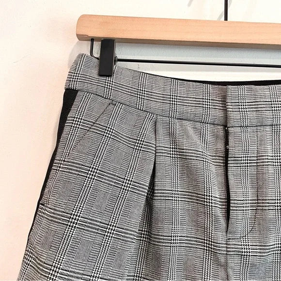 Plaid High Waist Shorts