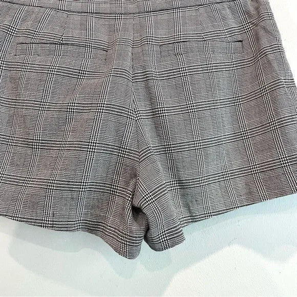 Plaid High Waist Shorts