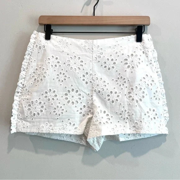 Eyelet Ruffle Shorts