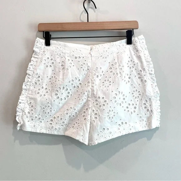 Eyelet Ruffle Shorts