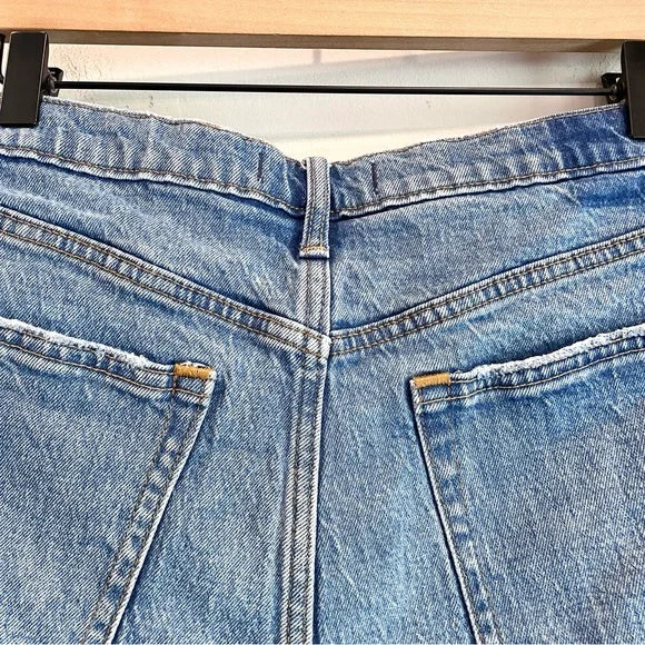 Distressed Mom Jean Shorts