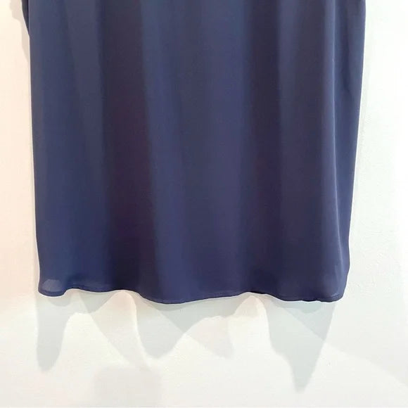 Sleeveless Pleated Neck Top