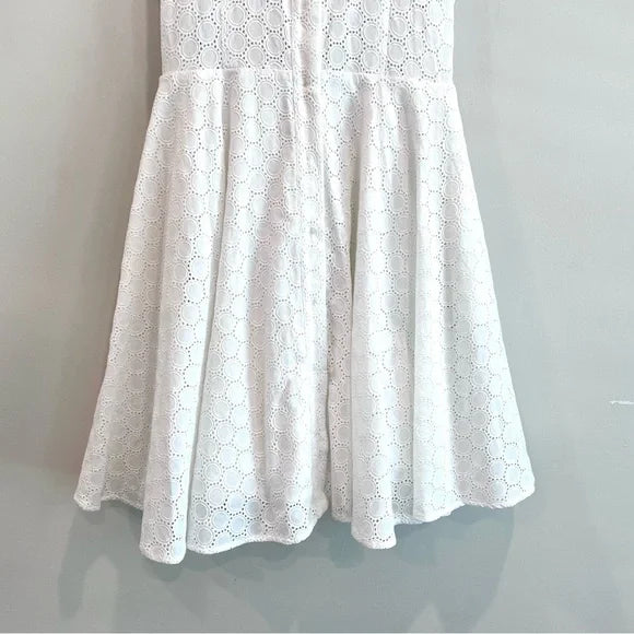 Eyelet Fit & Flare Dress