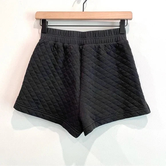 Quilted Boxer Style Sweat Shorts