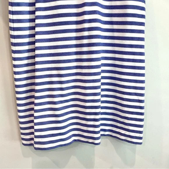 Short Sleeve Striped Shirt Dress