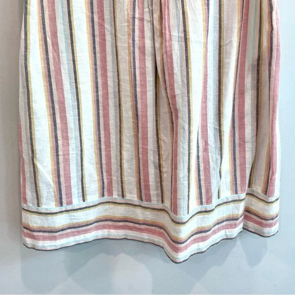 Striped Pintuck Dress