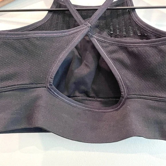 Mesh Cross Back Strap Sports Bra