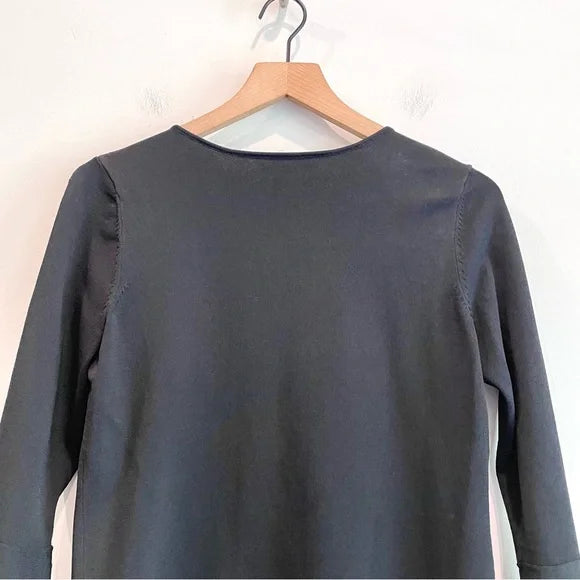 Bell Sleeve Neck Cut Out Sweater