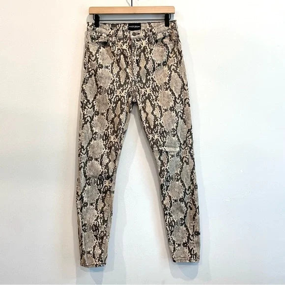 Python Snakeskin Skinny Jeans