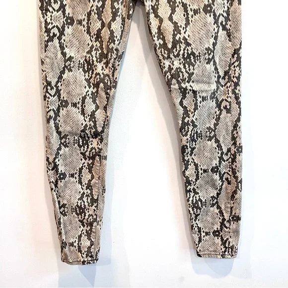 Python Snakeskin Skinny Jeans