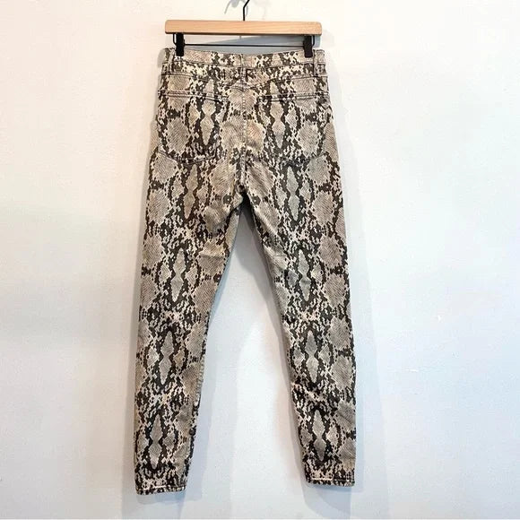 Python Snakeskin Skinny Jeans