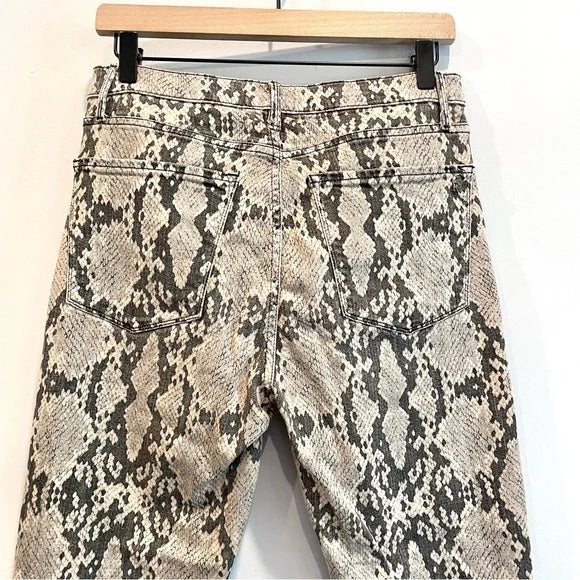 Python Snakeskin Skinny Jeans