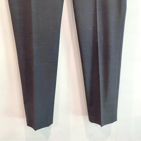 Zip Pocket Wool Blend Dress Pants