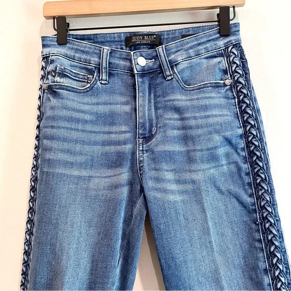 Braided Side Seam Jeans