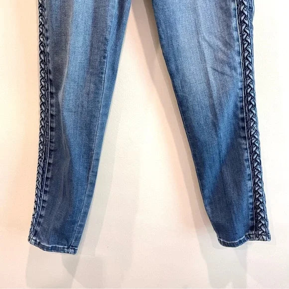 Braided Side Seam Jeans