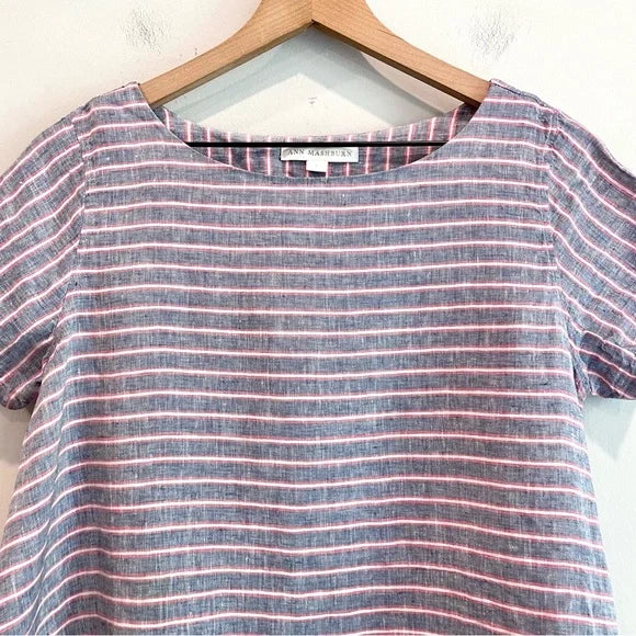 Striped Short Sleeve Top