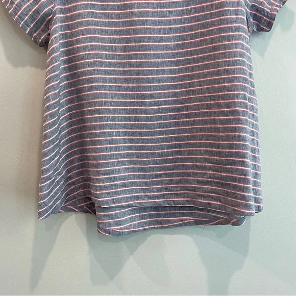 Striped Short Sleeve Top