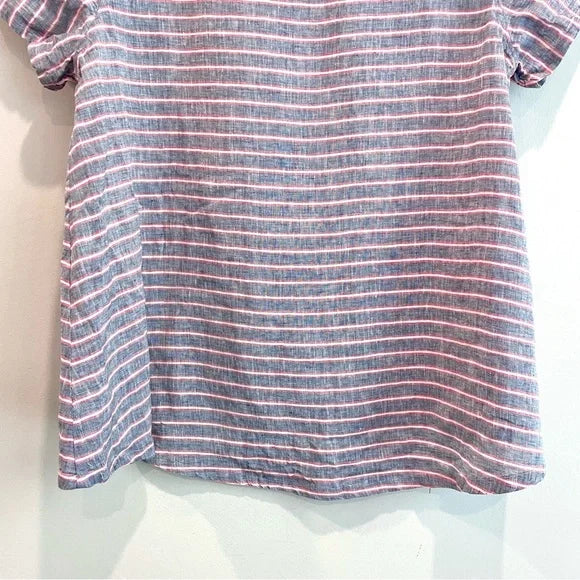 Striped Short Sleeve Top