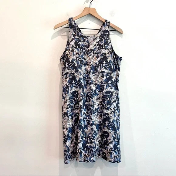 Leaf Print Athleisure Dress