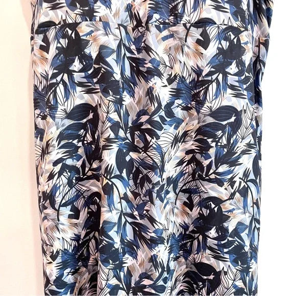 Leaf Print Athleisure Dress