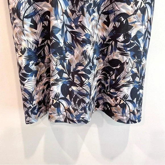 Leaf Print Athleisure Dress