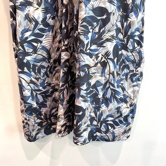 Leaf Print Athleisure Dress