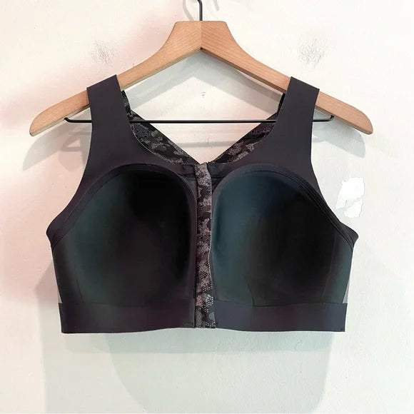 Camo Zip Front Sports Bra