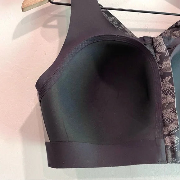 Camo Zip Front Sports Bra