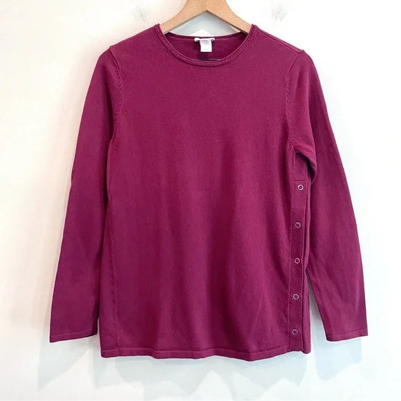 Snap Button Side Sweater