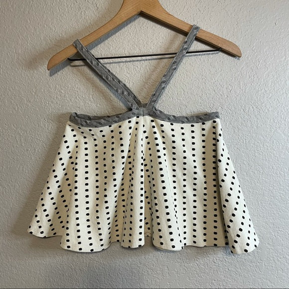 Polka Dot Flowy Tank Top