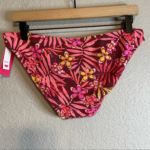 Floral Hipster Textured Swim Bottom