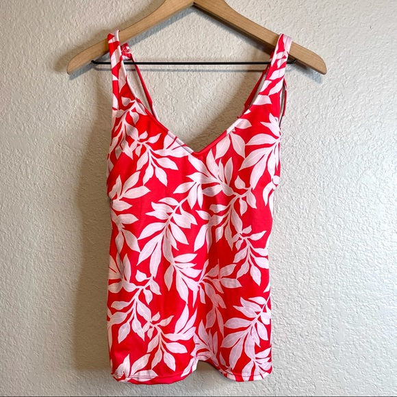 Floral Strappy Tankini Swim Top